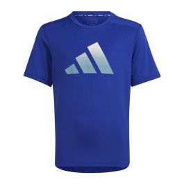 Camiseta de Manga Corta Infantil Adidas Icons Aeroready Azul Precio: 22.94999982. SKU: S64126844