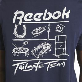 Camiseta de Manga Corta Hombre Reebok GS Tailgate Team Azul oscuro