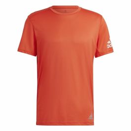 Camiseta de Manga Corta Hombre Adidas Run It Naranja