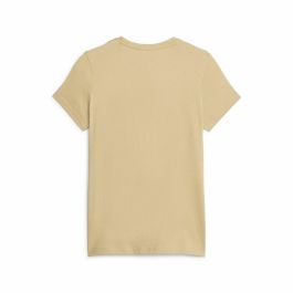 Camiseta de Manga Corta Mujer Puma Ess Logo Beige