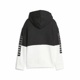 Sudadera Infantil Puma Power Colorblock Negro