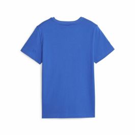 Camiseta de Manga Corta Infantil Puma Ess+ 2 Col Logo Azul 7-8 Años