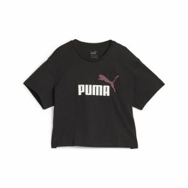 Camiseta de Manga Corta Infantil Puma Girls Logo Cropped Negro Precio: 21.95000016. SKU: S64121259