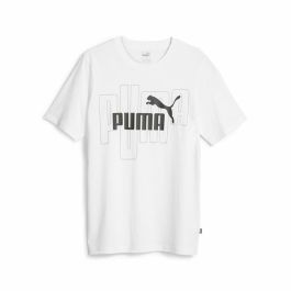 Camiseta de Manga Corta Hombre Puma Graphiccs No. 1 Logo Blanco