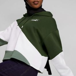 Sudadera con Capucha Mujer Puma Powert Blanco/Verde