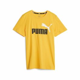Camiseta de Manga Corta Infantil Puma Ess+ 2 Col Logo Amarillo 7-8 Años
