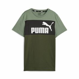 Camiseta de Manga Corta Infantil Puma Ess Block Verde