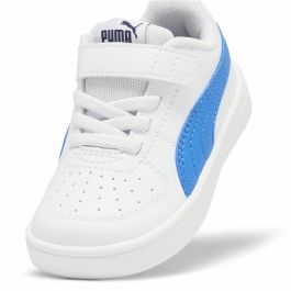 Zapatillas Deportivas Infantiles Puma Rickie+ Azul Blanco