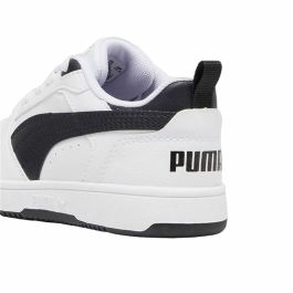 Zapatillas Casual Niño Puma Rebound V6 Lo A Blanco Negro