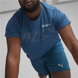 Camiseta de Manga Corta Hombre Puma Run Favourite Azul oscuro