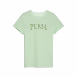 Camiseta de Manga Corta Infantil Puma Squad Verde limón