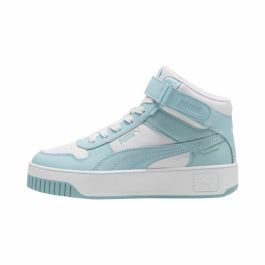 Zapatillas Casual de Mujer Puma Carina reet Mid Blanco Turquesa