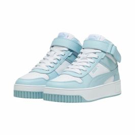 Zapatillas Casual de Mujer Puma Carina reet Mid Blanco Turquesa