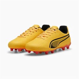 Botas de Fútbol para Niños Puma King Matc FG/AG Amarillo Naranja