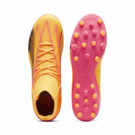 Botas de Fútbol Multitaco para Adultos Puma Ultra Pro MG Sun Stream Naranja