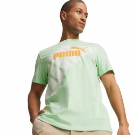 Camiseta de Manga Corta Hombre Puma POWER Graphic Cian