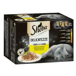 Sheba Multipack Delicatezze Gelatina Aves 4x12X85 gr Precio: 28.8899996. SKU: B1DB2JDBQT