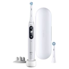 Oral-B iO 6S Cepillo de dientes eléctrico gris con conexión Bluetooth, 2 cabezales, 1 estuche de viaje