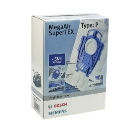 Bosch Bolsas de aspiradora Type P MegaAir SuperTEX para Siemens VS08 y Bosch BSG8 (4 bolsas, 1 filtro) Precio: 29.49999965. SKU: B1BFH64AVG