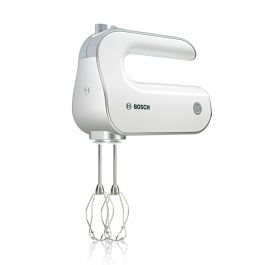 Bosch MFQ4070 Batidora de mano Styline 500 W, 5 velocidades con Turbo, Ganchos de amasar, Blanco y Plata