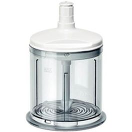 Bosch Zerkleinerer MFZ4050 para Batidoras de Mano MSM7xxx, Accesorio de Plástico/Acero Inoxidable Transparente/Blanco