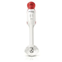 Bosch MSM64010 Batidora de Inmersión ErgoMixx 450W, Rojo/Blanco con Vaso Medidor y Cuchillas de Acero Inoxidable