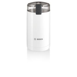 Bosch TSM6A011W Molinillo de Café Eléctrico 180W, 75g Granos, Acero Inoxidable, Molido Fino, Blanco