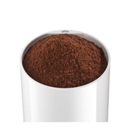 Bosch TSM6A011W Molinillo de Café Eléctrico 180W, 75g Granos, Acero Inoxidable, Molido Fino, Blanco