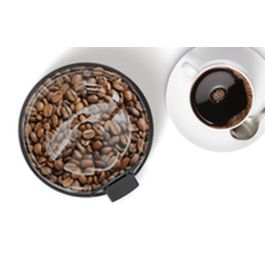 Bosch TSM6A011W Molinillo de Café Eléctrico 180W, 75g Granos, Acero Inoxidable, Molido Fino, Blanco