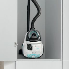 BOSCH GX21 - Aspirador con bidón sin bolsa - ProHygiene - 550W - 78 dB - Filtro UltraAllergy - 10m - 2L - Blanco