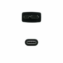Cable USB a micro USB NANOCABLE 10.01.1201-BK Negro 1 m (1 unidad)
