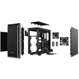 be quiet! PURE BASE 600 silver Torre Midi PC Gaming ATX/micro ATX/Mini-ITX - Negro/Plata
