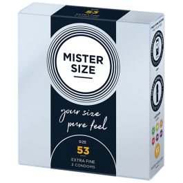 Preservativos Mister Size Pure Feel Extra Thin Extrafinos