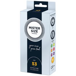 Preservativos Mister Size Pure Feel Extra Thin Extrafinos