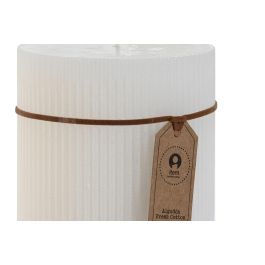 DKD Home Decor Vela Basicos Cuadrada Blanca Aroma Algodón 10x10x10 cm (6 Unidades) de Cera 650 gr, 85h Duración