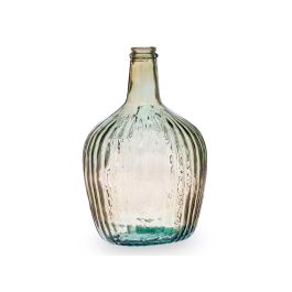 Botella Decorativa Vidrio Rayada 4L Champan Giftdecor 17X29CM (4 Unidades) Botella Decorativa Vidrio Rayada 4L Champan Giftdecor 17X29CM (4 Unidades)