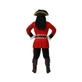 Disfraz Pirata Deluxe Rojo Hombre Adulto con Sombrero