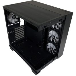 LC-Power 809B Midi Tower PC Gaming Negro ATX/EATX/microATX/Mini-ITX con Ventana Lateral y Panel de Vidrio Templado