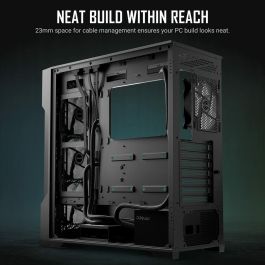 Antec AX90: Caja para PC Midi Tower Negra con 3 Ventiladores Frontales de 120mm Preinstalados y Bahías para HDD/SSD 2.5/3.5