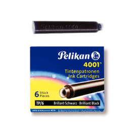 Pelikan Caja 6 Cartuchos Tinta para Plumas Negro