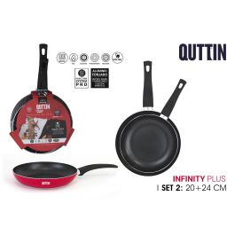 Set de 2 Sartenes de Aluminio con Mango Soft Quttin (4 Cajas) Precio: 73.9899996. SKU: B1CSJBT3C2