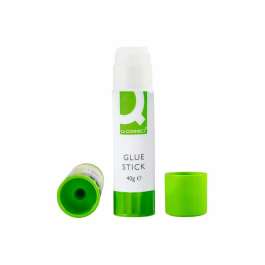Q-connect Pegamento en Barra 40 gr Ecológico 90% Ingredientes Naturales, Secado Instantáneo para Papel, Cartón y Fotos