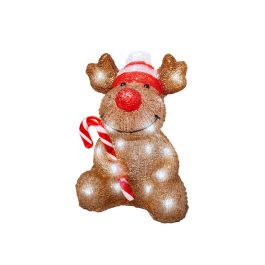 Lumineo Muñecos navideños con led para exterior a pilas, modelos surtidos 491338 - Oso, pingüino, reno y búho