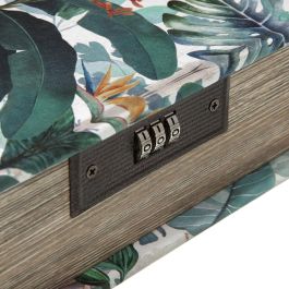 Caja-Joyero Versa Lienzo Madera MDF 7 x 22 x 16 cm Tropical Caja-Joyero Versa Lienzo Madera MDF 7 x 22 x 16 cm Tropical