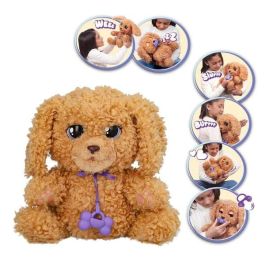 Peluche cachorro baby paw labrador interactivo con más de 15 sonidos y reacciones y 7 funciones ¡su barriguita se mueve cuando respira! 20x29x13 cm