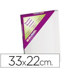 Bastidor Lidercolor 4P Lienzo Grapado Lateral Algodon 100% Marco Pawlonia 1,8x3,8 cm Bordes Madera 33x22 cm