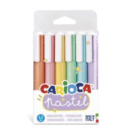 Carioca Marcador pastel punta biselada colores - bolsa pvc de 6 Precio: 3.95000023. SKU: B15NARQNRK