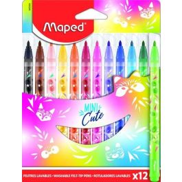 Maped Rotuladores Mini Cute Estuche de 12 Colores Surtidos - Tinta Lavable Precio: 2.78999985. SKU: B17CLRK6M8