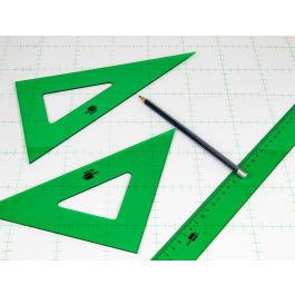 Escuadra Liderpapel 16 cm Acrilico Verde 10 unidades