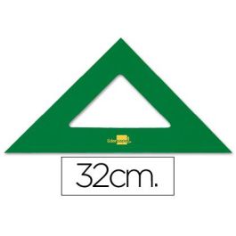 Escuadra Liderpapel 32 cm Acrilico Verde 10 unidades